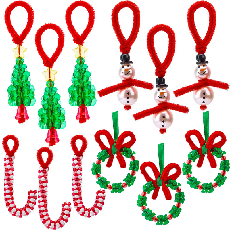 Christmas Beaded Ornament Craft, Make Up to 40 Hanging Ornaments