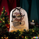 Christmas Drawstring Gift Bag Santa Burlap Sack 26in x 19in