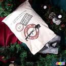 Christmas Drawstring Gift Bag Santa Burlap Sack 26in x 19in
