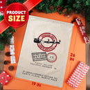 Christmas Drawstring Gift Bag Santa Burlap Sack 26in x 19in