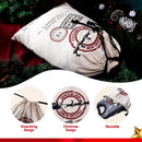 Christmas Drawstring Gift Bag Santa Burlap Sack 26in x 19in