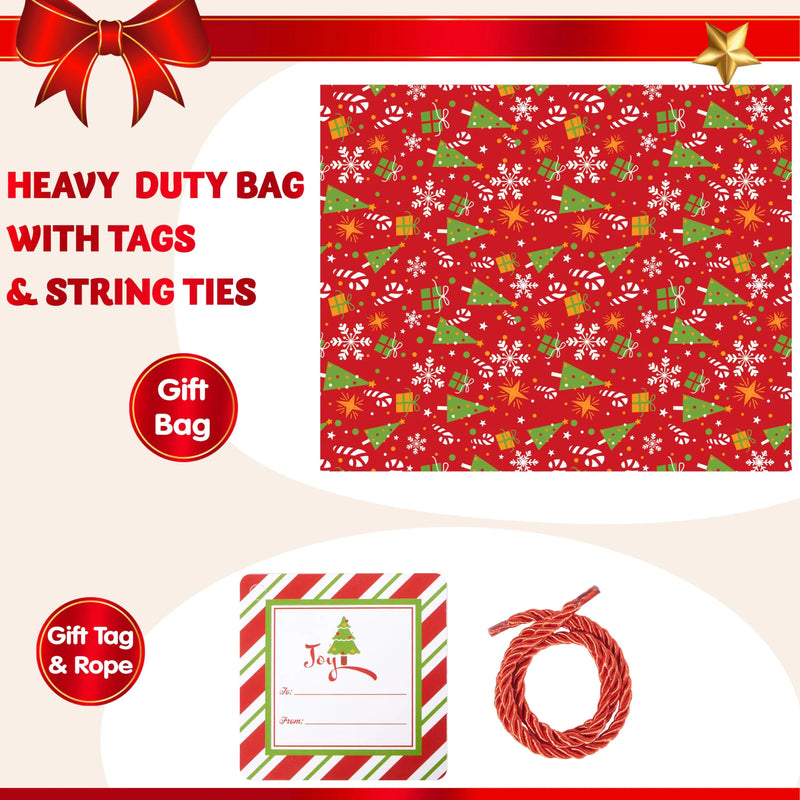 Christmas Gift Bag 56''x36'' Oversized Gift Wrapping Plastic Bag