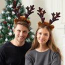 Christmas Light Up Cute reindeer headband Adult Kids Xmas Accessories