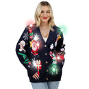Christmas Light Up Rudolph Reindeer Jumper Women's Ugly Sweater