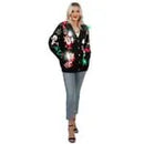 Christmas Light Up Rudolph Reindeer Jumper Women's Ugly Sweater