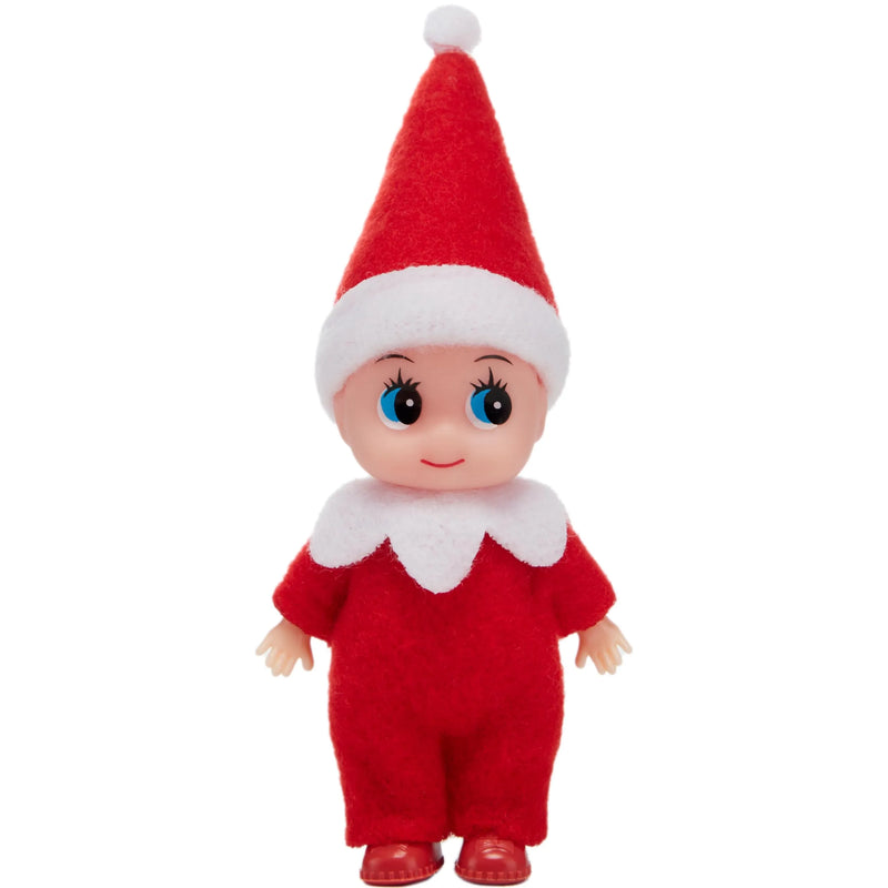 Christmas Red Tiny Soft Plush Elf Doll for Christmas Decor