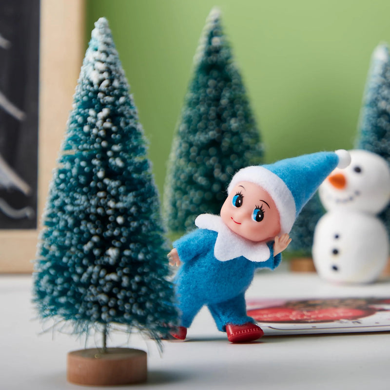 Christmas Soft Plush BlueTiny Elf Doll for Christmas Decor