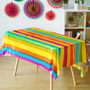 Cinco De Mayo Multi Color Plastic Tablecover, 6 Pcs