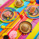 Cinco De Mayo Multi Color Plastic Tablecover, 6 Pcs