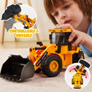 Construction Site Play Set with Excavator, Dump Truck and Loader