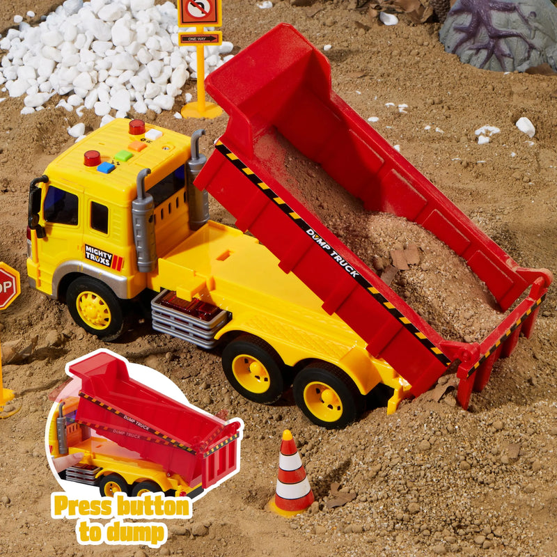 Construction Site Play Set with Excavator, Dump Truck and Loader