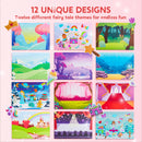 Foil Art Kit for Kids Foam Stickers, Creative Travel Toys and Birthday Gifts