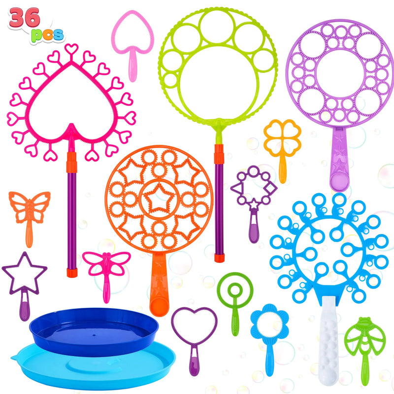 Giant Bubble Wand Toys with Tray Bulk, Large Bubble Maker