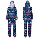Adults Christmas Loose Hooded Pajamas