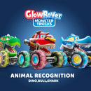 Glow Rover 3 Pack Monster Truck Toy Light-Up Cars for Toddlers