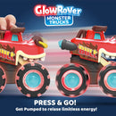 Glow Rover 3 Pack Monster Truck Toy Light-Up Cars for Toddlers
