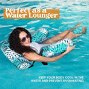 Green Leaves Inflatable Pool Floats Lounge Chairs for Adult