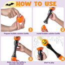 JOYIN Halloween Glowing Automatic Pumpkin Bubble Blower Wand