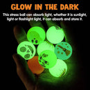 Halloween Character Glow in The Dark Bouncy Balls, 144 Pcs