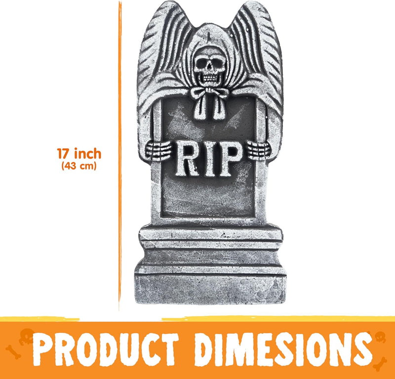 17” Halloween Foam RIP Graveyard Tombstones (5 Pack)