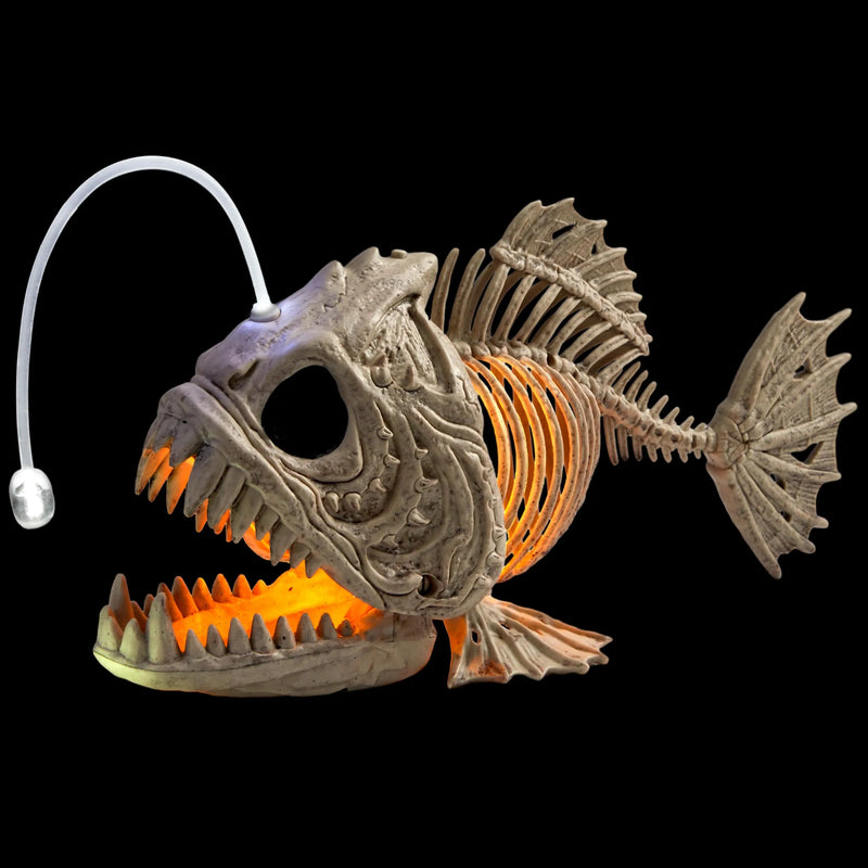 Halloween Skeleton Fish with LED Eye for Halloween Decoration