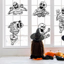 JOYIN Halloween Skeleton Window Clings Decorations for Windows Glass Walls