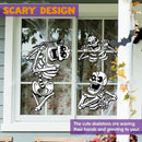 JOYIN Halloween Skeleton Window Clings Decorations for Windows Glass Walls