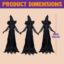 3 Pack 4.2 FT Halloween Witch Yard Decorations