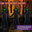 3 Pack 4.2 FT Halloween Witch Yard Decorations