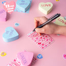 Valentine’s Day Heart Shape Soap - 12 Packs Heart Soap Bath Bomb with Cards