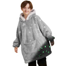 Kids' Sherpa Wearable Blanket-Star glow print