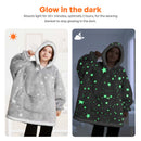 Kids' Sherpa Wearable Blanket-Star glow print