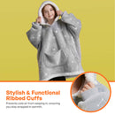 Kids' Sherpa Wearable Blanket-Star glow print