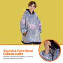 Kids' Sherpa Wearable Blanket-Dinosaur glow print