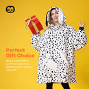 Adult Sherpa Wearable Blanket-Dalmatian Shape