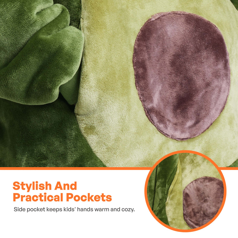 Adult Sherpa Wearable Blanket-Avocado Shape