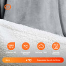 Kids' Sherpa Wearable Blanket-Gray