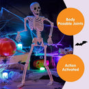 JOYIN 10 PCS 16 Inches Halloween Hanging Skeletons Full Body Skeletons