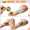 144 PCS Halloween Temporary Tattoos, 12 Designs Waterproof Fake Tattoos Stickers for Kids