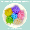 JOYIN 0.75LB Easter Plastic Grass - 6 Colors Shred Filler