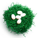 JOYIN 0.75 LB (12 Oz) Pure Green Easter Grass Crinkle Filler