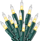 JOYIN 100-Count Clear Mini Christmas String Lights (19.4 ft, Green Wire)