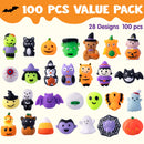 JOYIN 100-Piece Halloween Mochi Squishy Toys Set