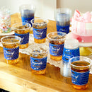 100Pcs 16oz Blue Disposable PET Graduation Cups Class of 2026 Party Supplies