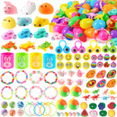 JOYIN 100 Pcs Prefilled Easter Eggs with Assorted Toys