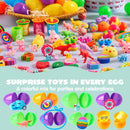 JOYIN 100 Pcs Prefilled Easter Eggs with Assorted Toys