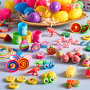 JOYIN 100 Pcs Prefilled Easter Eggs with Assorted Toys