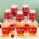 100Pcs 16oz Red Disposable PET Graduation Cups Class of 2026 Party Supplies