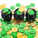 JOYIN 103 PCS St. Patrick's Day Cauldrons Set with Shamrock Coins