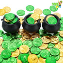 JOYIN 103 PCS St. Patrick's Day Cauldrons Set with Shamrock Coins